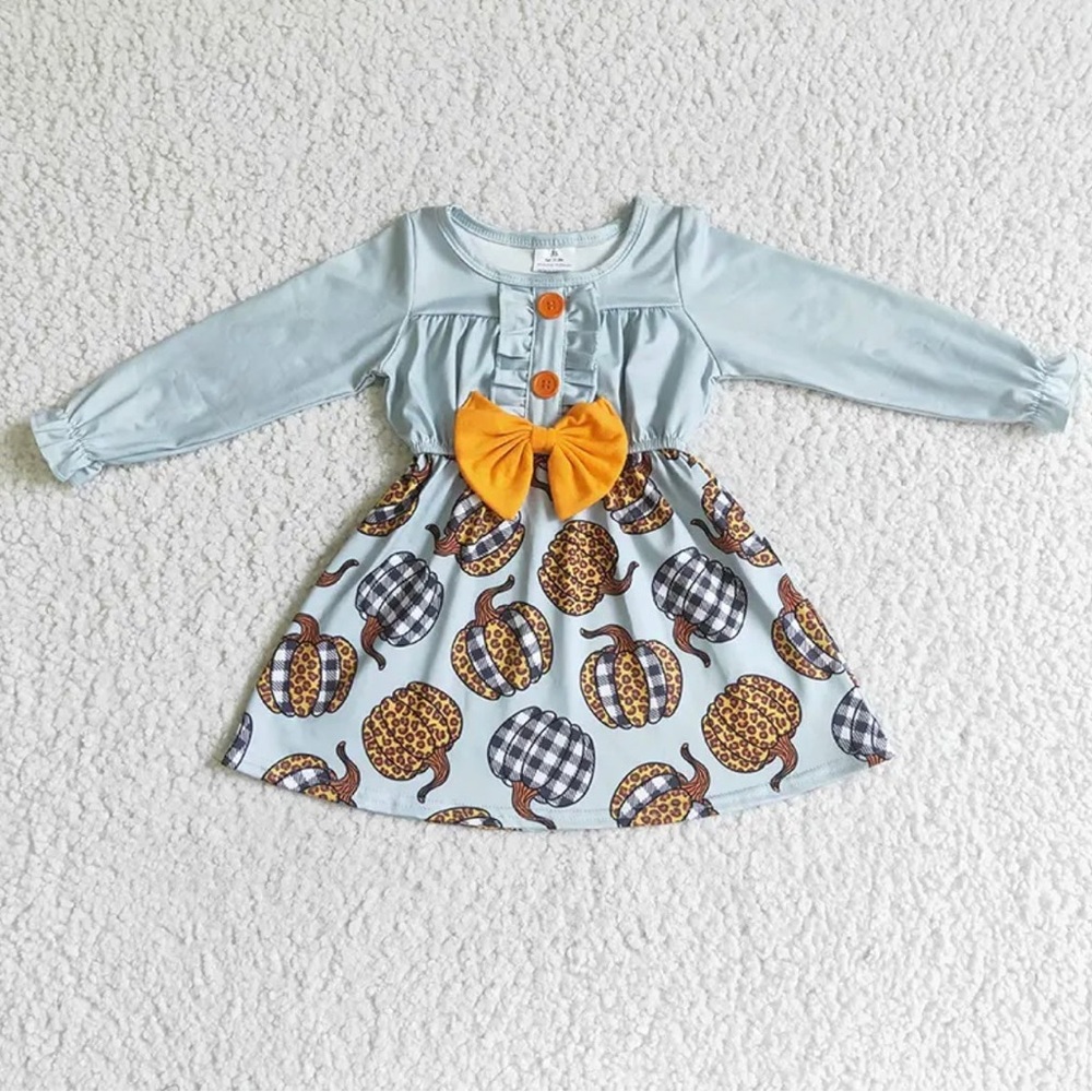 Thanksgiving pumpkin patch dress